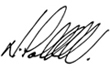 Nicholas Collishaw Signature